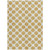 8' X 10' Gold And Ivory Polka Dot Washable Indoor Outdoor Area Rug