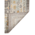 9' X 12' Gray and Orange Floral Stain Resistant Indoor Outdoor Area Rug