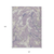 10' X 14' Lavender And Ivory Abstract Washable Indoor Outdoor Area Rug