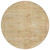 8' Linen And Wheat Round Aztec Washable Indoor Outdoor Area Rug