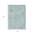 8' X 10' Teal Blue And Pink Floral Medallion Washable Indoor Outdoor Area Rug