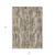 8' X 10' Brown And Taupe Abstract Washable Indoor Outdoor Area Rug