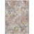 9' X 12' Taupe And Gray Floral Washable Indoor Outdoor Area Rug