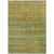 9' X 12' Green Copper And Teal Blue Striped Washable Indoor Outdoor Area Rug