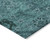 8' X 10' Teal Blue And Aqua Floral Washable Indoor Outdoor Area Rug