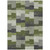 10' X 14' Olive Green And Artichoke Green Geometric Washable Indoor Outdoor Area Rug