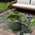 8' X 10' Green Abstract Washable Non Skid Indoor Outdoor Area Rug Contemporary Style - Green Color