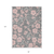 8' X 10' Gray Pink And Ivory Floral Washable Indoor Outdoor Area Rug