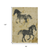 8' X 10' Gold And Charcoal Horse Washable Indoor Outdoor Area Rug