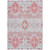 10' X 14' Blush Sky Blue And Brown Oriental Washable Indoor Outdoor Area Rug