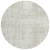 8' Ivory And Beige Round Abstract Washable Indoor Outdoor Area Rug