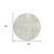 8' Ivory And Beige Round Abstract Washable Indoor Outdoor Area Rug - 608219313838