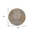 8' Taupe Beige And Green Round Geometric Washable Indoor Outdoor Area Rug