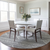 8' Gray And Ivory Round Southwestern Washable Indoor Outdoor Area Rug