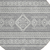 8' Gray And Ivory Round Southwestern Washable Indoor Outdoor Area Rug