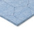 8' X 10' Sky Blue And Black Geometric Washable Indoor Outdoor Area Rug