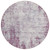 8' Plum And Ivory Round Abstract Washable Indoor Outdoor Area Rug - 880016774368