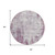 8' Plum And Ivory Round Abstract Washable Indoor Outdoor Area Rug - Plum, Ivory