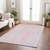 10' X 14' Pink And Gray Animal Print Washable Indoor Outdoor Area Rug