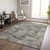 10' X 14' Taupe Beige And Gray Geometric Washable Indoor Outdoor Area Rug