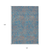 10' X 14' Teal Blue And Pink Abstract Washable Indoor Outdoor Area Rug
