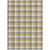 10' X 14' Gray Tan And Beige Plaid Washable Indoor Outdoor Area Rug