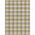 10' X 14' Gray Tan And Beige Plaid Washable Indoor Outdoor Area Rug