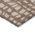 9' X 12' Orange And Ivory Abstract Washable Indoor Outdoor Area Rug