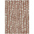 9' X 12' Orange And Ivory Abstract Washable Indoor Outdoor Area Rug - Orange, Ivory
