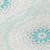 9' X 12' Teal Blue Beige And Ivory Floral Medallion Washable Indoor Outdoor Area Rug