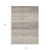 8' X 10' Taupe And Beige Striped Washable Indoor Outdoor Area Rug