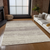 8' X 10' Taupe And Beige Striped Washable Indoor Outdoor Area Rug