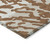 9' X 12' Brown Beige And Ivory Animal Print Washable Indoor Outdoor Area Rug