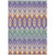 9' X 12' Purple Lilac And Orange Southwestern Washable Indoor Outdoor Area Rug