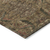 10' X 14' Brown Charcoal And Brick Red Damask Washable Indoor Outdoor Area Rug
