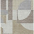 9' X 12' Khaki And Silver Geometric Washable Indoor Outdoor Area Rug