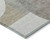 9' X 12' Khaki And Silver Geometric Washable Indoor Outdoor Area Rug
