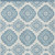 9' X 12' Teal Blue And Ivory Medallion Washable Indoor Outdoor Area Rug