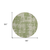 8' Green And Beige Round Abstract Washable Indoor Outdoor Area Rug