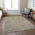 10' X 14' Tan Gray And Brown Oriental Washable Indoor Outdoor Area Rug