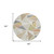 8' Ivory Brown And Green Round Geometric Washable Indoor Outdoor Area Rug