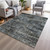 9' X 12' Charcoal And Gray Geometric Washable Indoor Outdoor Area Rug