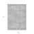 9' X 12' Silver And Gray Abstract Washable Indoor Outdoor Area Rug