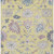 9' X 12' Yellow Lavender And Denim Blue Floral Washable Indoor Outdoor Area Rug