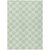 9' X 12' Mint Green And Ivory Polka Dot Washable Indoor Outdoor Area Rug