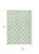 9' X 12' Mint Green And Ivory Polka Dot Washable Indoor Outdoor Area Rug