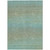 10' X 14' Teal Blue Striped Washable Indoor Outdoor Area Rug - Teal Blue