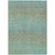 10' X 14' Teal Blue Striped Washable Indoor Outdoor Area Rug - Teal Blue