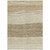 10' X 14' Beige Brown And Taupe Striped Washable Indoor Outdoor Area Rug