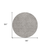 8' Taupe And Gray Round Abstract Washable Indoor Outdoor Area Rug